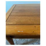 Vintage Lane Coffee Table with 4-Plank Top & Tapered Legs