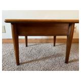 Vintage Lane Coffee Table with 4-Plank Top & Tapered Legs