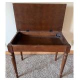 Piano Bench with Storage Wooden Lift-Top Seat