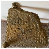 Pair of Ornate 3-Tier Brass Etagere Plant Stands FOR PARTS OR REPAIR