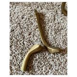 Pair of Ornate 3-Tier Brass Etagere Plant Stands FOR PARTS OR REPAIR