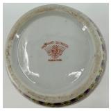 Pair of Hand-Painted Chinese Porcelain Vases with Gilded Accents