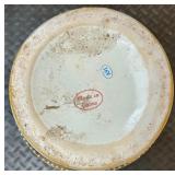 Large Decorative Chinese Vase with Gold Floral Design