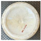 Large Decorative Porcelain Vase with Burgundy and Gold Floral Pattern