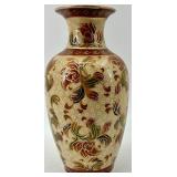 Lot of 3 - Hand-Painted Asian Ceramic Vases and Bowls/Flower Pots with Floral Design