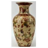 Lot of 3 - Hand-Painted Asian Ceramic Vases and Bowls/Flower Pots with Floral Design