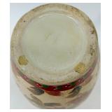 Lot of 3 - Hand-Painted Asian Ceramic Vases and Bowls/Flower Pots with Floral Design