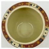 Lot of 3 - Hand-Painted Asian Ceramic Vases and Bowls/Flower Pots with Floral Design