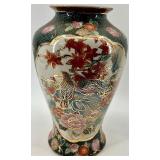 Pair of Hand-Painted Asian Decorative Ginger Jars