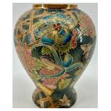 Pair of Hand-Painted Asian Decorative Ginger Jars