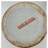 Decorative Porcelain Vase and Ginger Jar with Ornate Floral Patterns