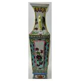 Pair of Decorative Porcelain Vases with Floral and Bird Motifs