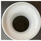 Large Floral Porcelain Vase with Multicolor Chrysanthemum Design