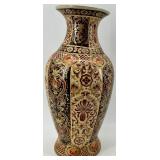 Pair of Hand-Painted Chinese Porcelain Vases with Floral and Butterfly Motifs