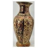 Pair of Hand-Painted Chinese Porcelain Vases with Floral and Butterfly Motifs