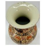 Pair of Hand-Painted Chinese Porcelain Vases with Floral and Butterfly Motifs