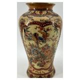 Pair of Hand-Painted Chinese Porcelain Vases with Floral and Butterfly Motifs