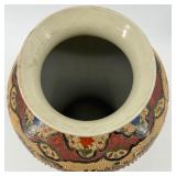 Pair of Hand-Painted Chinese Porcelain Vases with Floral and Butterfly Motifs