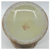 Pair of Hand-Painted Chinese Porcelain Vases with Floral and Butterfly Motifs