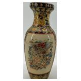 Pair of Hand-Painted Chinese Porcelain Vases with Floral and Butterfly Motifs