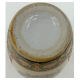 Pair of Hand-Painted Chinese Porcelain Vases with Floral and Butterfly Motifs