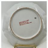 Set of 3 Decorative Chinese Porcelain Vases with Matching Plate