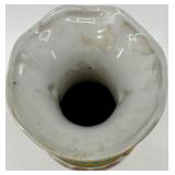 Set of 3 Decorative Chinese Porcelain Vases with Matching Plate