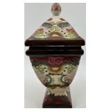 Collection of 4 Decorative Porcelain Vases and Jars with Floral Motifs