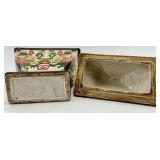 Collection of 4 Decorative Porcelain Vases and Jars with Floral Motifs