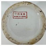 Set of 3 Hand-Painted Chinese Porcelain Vases with Decorative Scenes