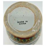 Set of 3 Hand-Painted Chinese Porcelain Vases with Decorative Scenes