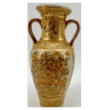 Set of 5 Decorative Asian Style Porcelain Vases with Floral and Scenic Designs