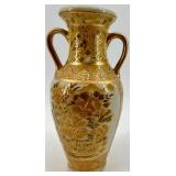 Set of 5 Decorative Asian Style Porcelain Vases with Floral and Scenic Designs