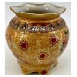 Set of 5 Decorative Asian Style Porcelain Vases with Floral and Scenic Designs