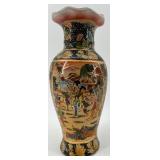 Set of 3 Satsuma Style Japanese Vases and Ginger Jars with Gilt Detail