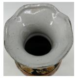 Set of 3 Satsuma Style Japanese Vases and Ginger Jars with Gilt Detail