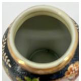 Set of 3 Satsuma Style Japanese Vases and Ginger Jars with Gilt Detail