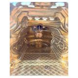 Ornate Italian Rococo Brass Mantel Clock with Glass Door & Hermle Movement and 2 Winding Keys