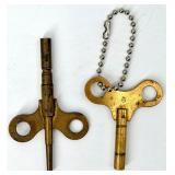 Ornate Italian Rococo Brass Mantel Clock with Glass Door & Hermle Movement and 2 Winding Keys