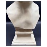 Classical Plaster Bust on Pedestal - Neoclassical Portrait - LARGE 27"