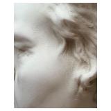 Classical Plaster Bust on Pedestal - Neoclassical Portrait - LARGE 27"