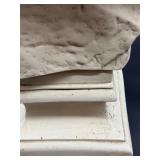 Classical Plaster Bust on Pedestal - Neoclassical Portrait - LARGE 27"