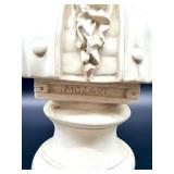 Mozart Bust Sculpture on Pedestal