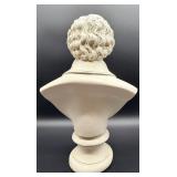 Mozart Bust Sculpture on Pedestal
