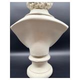 Mozart Bust Sculpture on Pedestal