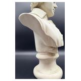Mozart Bust Sculpture on Pedestal