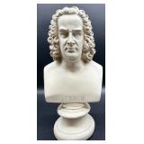 J.S. Bach Bust Sculpture on Pedestal