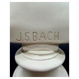 J.S. Bach Bust Sculpture on Pedestal
