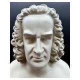 J.S. Bach Bust Sculpture on Pedestal