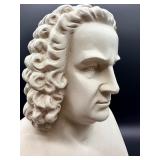 J.S. Bach Bust Sculpture on Pedestal